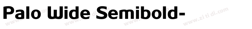 Palo Wide Semibold字体转换